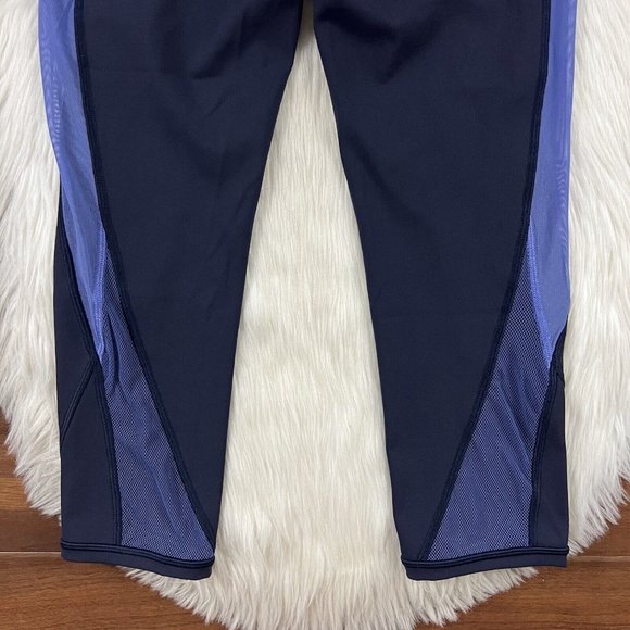 Lululemon Women's Size 6 Midnight Navy Gatsby Blue Colour Me Ombre Crop Leggings - Picture 8 of 8